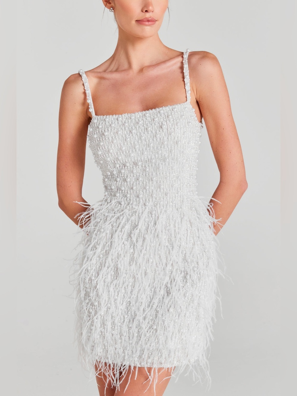 Nadine Merabi Carrie White Dress 6